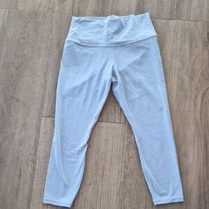 Athleta Light Blue Leggings Medium PETITE
